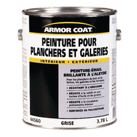 Peinture alkyde d'intérieur et d'extérieur pour galeries et planchers Armor Coat, lustré, 3,78 mL/1 gallon Front_Elevated