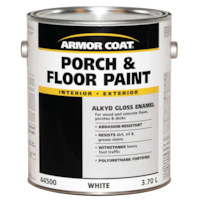 Armor Coat Interior/Exterior Alkyd Porch & Floor Paint, White, 3.7-L Front_Elevated