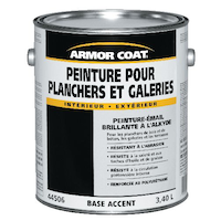 Peinture alkyde d'intérieur et d'extérieur pour galeries et planchers Armor Coat, accent, 3,4 mL Front_Elevated