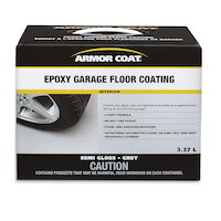 Armor Coat Garage Floor Coating Kit, Semi-Gloss Grey, 3.55-L/1-Gallon Front_Elevated