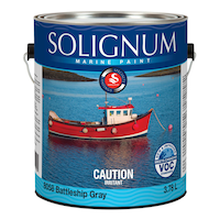 Peinture alkyde émail nautique pour l'intérieur et l'extérieur Solignum, très lustré, 3,78 L/1 gallon