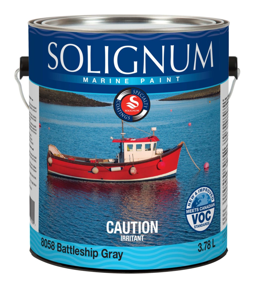 Solignum Marine Interior/Exterior Alkyd Enamel Paint, HighGloss, 3.78