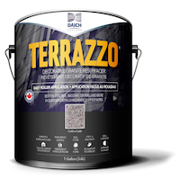 Terrazzo All-Season Decorative Concrete Resurfacer, Roll-On System, 3.7-L