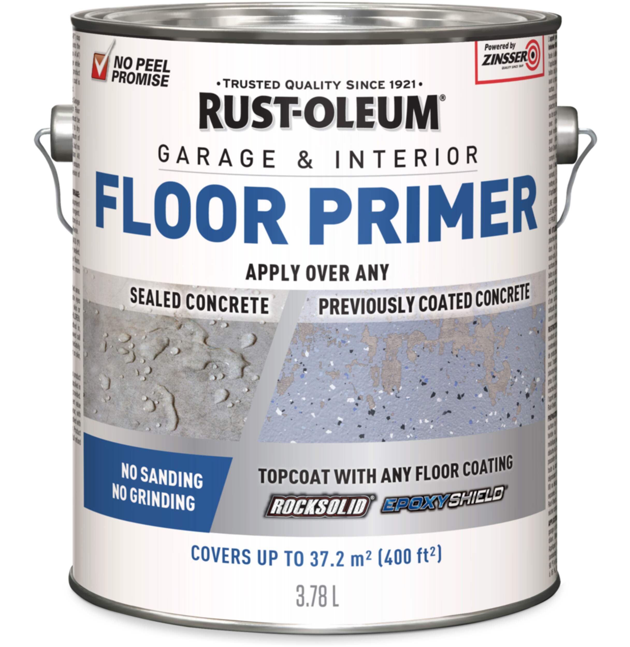 Apprêt pour garage et intérieur et plancher Rust-Oleum, gris, 3,78 L/1 gallon Front_Elevated