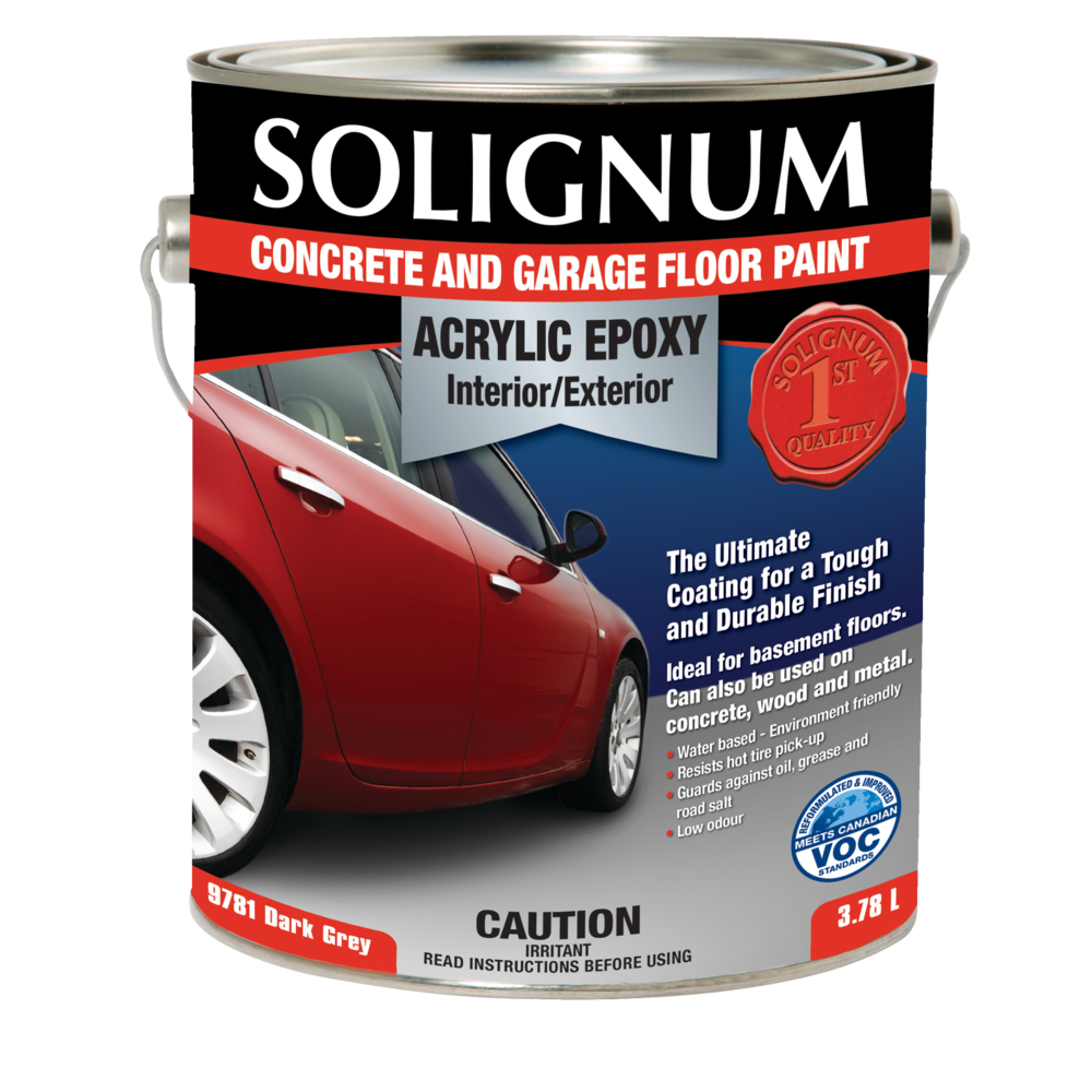 Solignum Concrete Garage Floor Epoxy Paint Dark Grey 3 78 L 