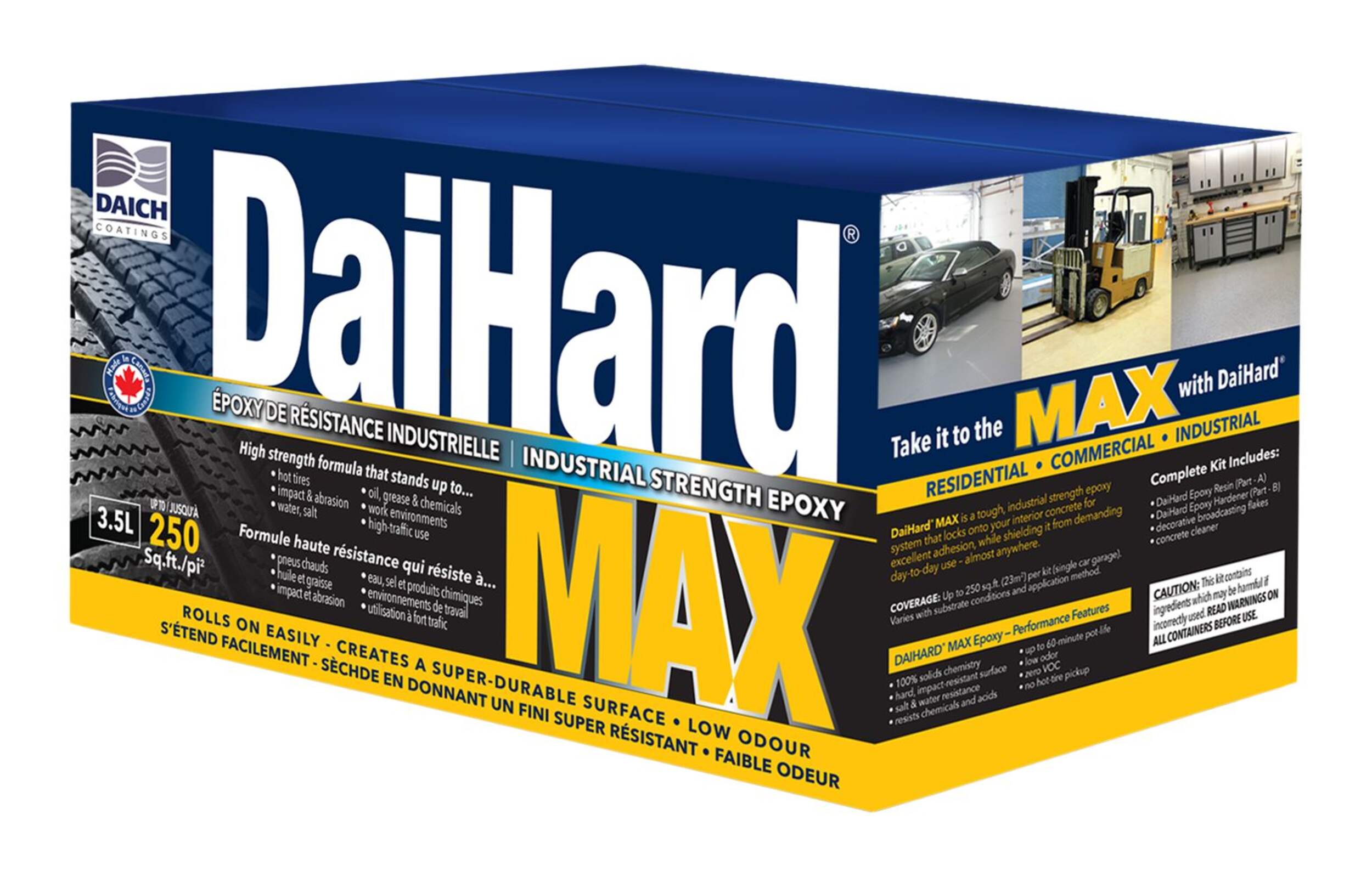 Adhésif époxy bi composant Daich Coatings DaiHard Max, gris, 3,5 L Front_Three_Fourths_Angled_Left