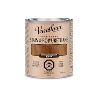 Varathane Stain & Polyurethane, Satin, Antique Walnut, 946-mL Front_Flat