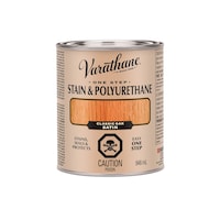 Varathane Stain & Polyurethane, Satin, Classic Oak, 946-mL Front_Elevated