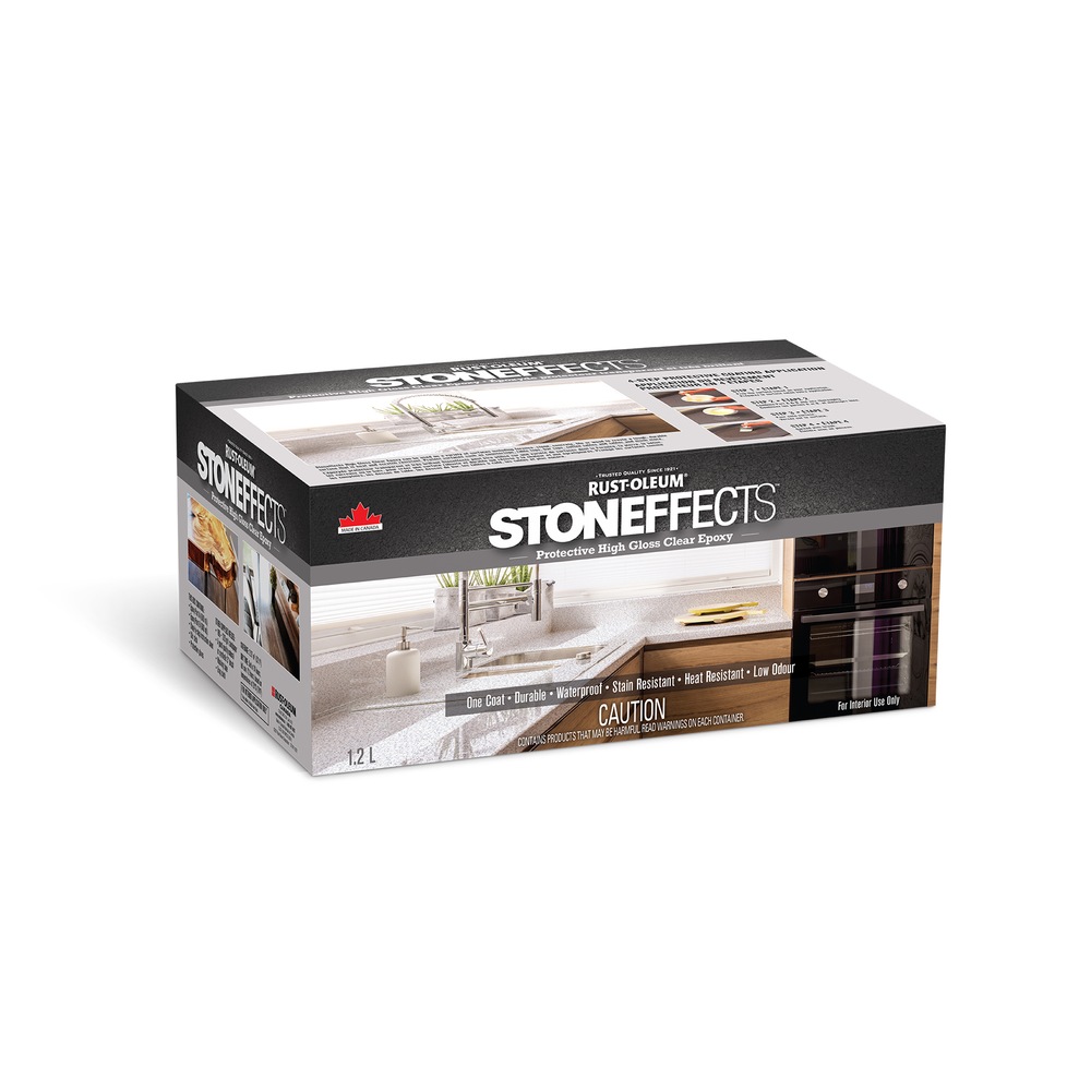 Époxy pour bois d'intérieur transparent très lustré RustOleum Stone