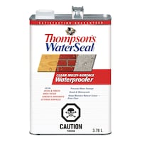 Thompson's® WaterSeal® Exterior Multi-Surafce Waterproofer, Clear, 3.78-L/1-Gallon Front_Elevated