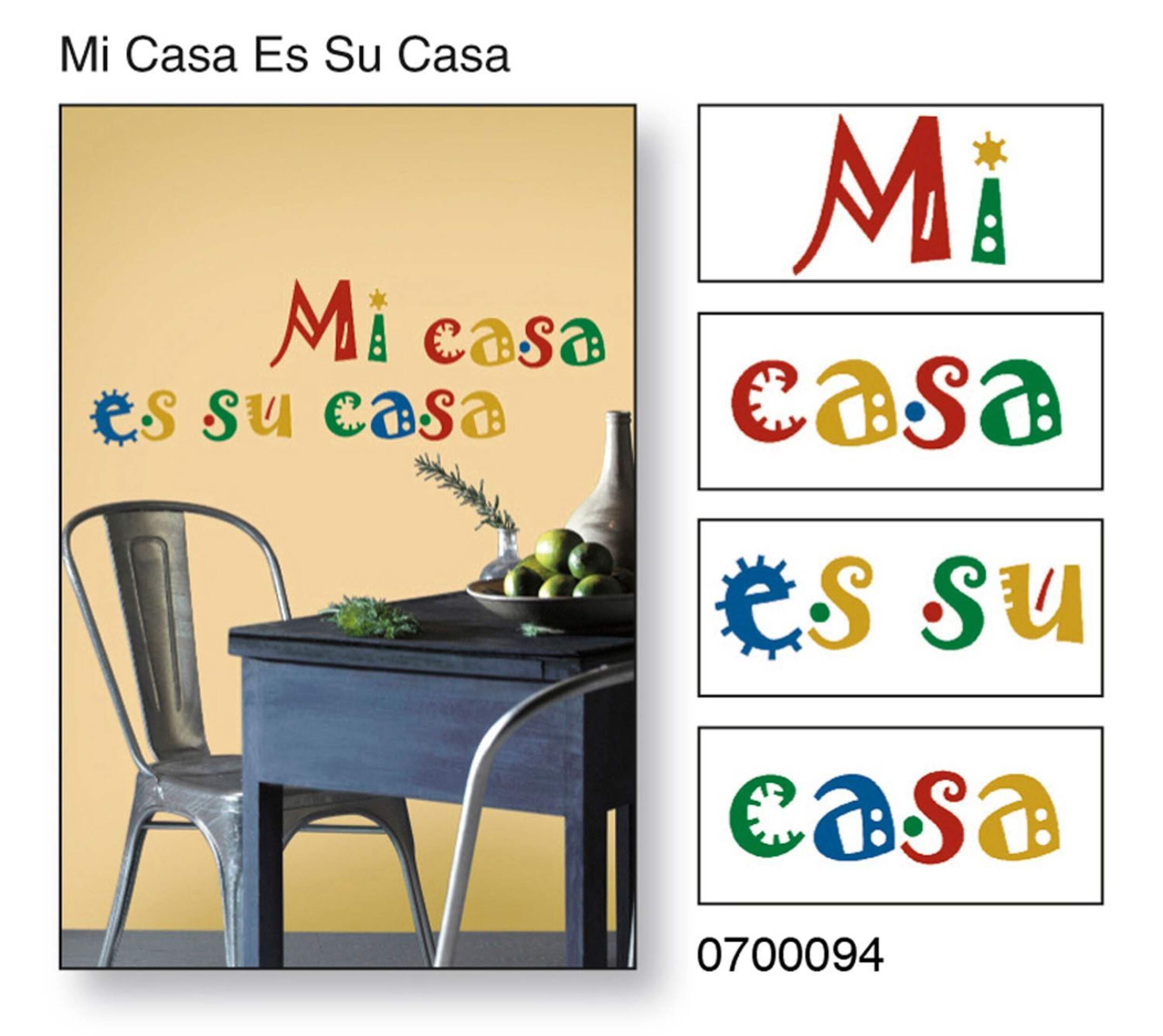 Snap! Instant Wall Art, Mi Casa Es Su Casa Front_Flat