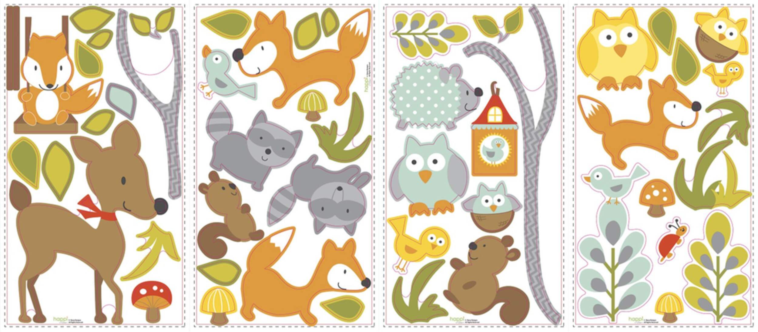 RoomMates Woodland Animals Peel & Stick Wall Decals Canadian Tire