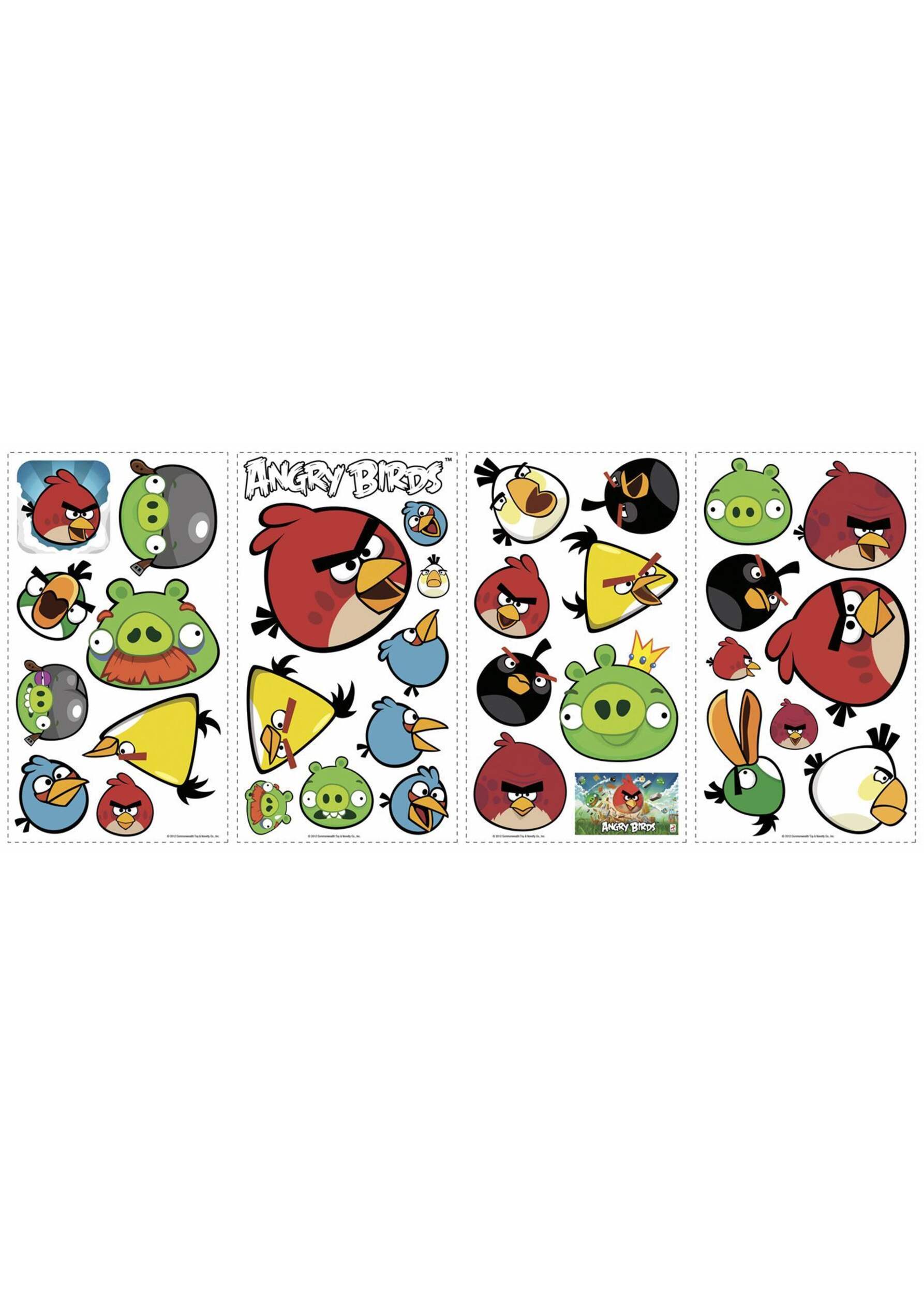 RoomMates Angry Birds Wall Decals Front_Flat