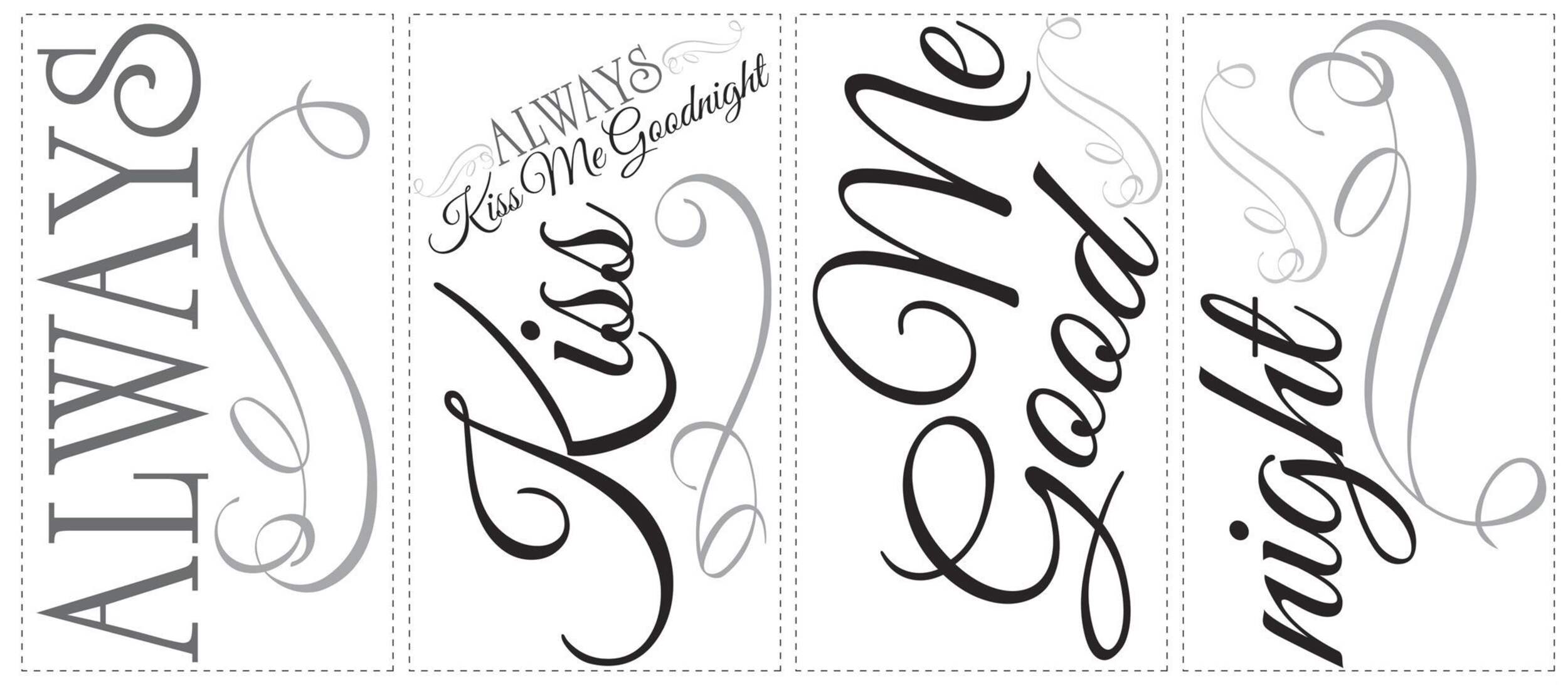 Décalcomanies murales RoomMates Dis-moi toujours Front_Flat