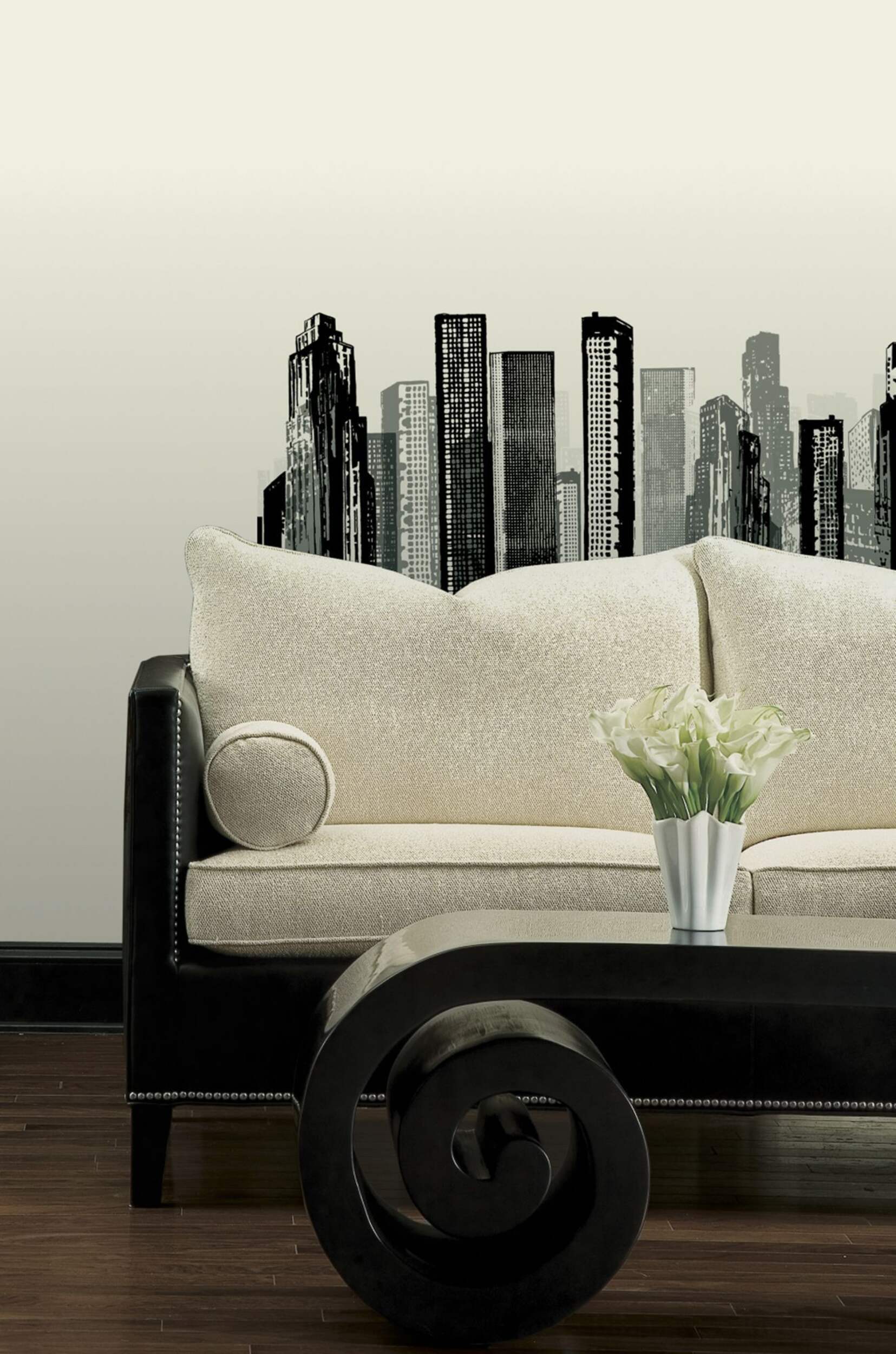 RoomMates Skyline Peel & Stick Wall Decals Front_Flat