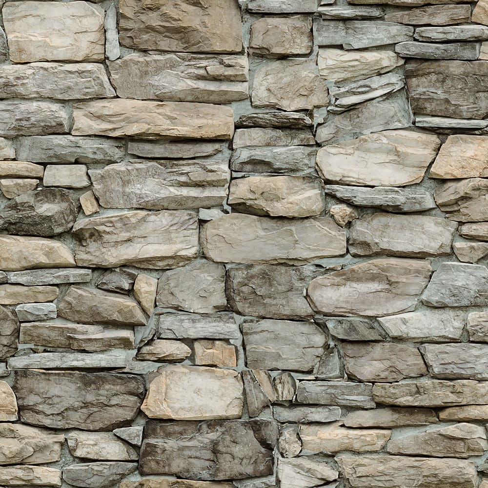 River Rock Effect Wallpaper for Walls  3D Stone Pattern