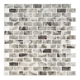 Smart Tiles Peel & Stick Self-Adhesive Kitchen & Bathroom Wall Tiles, Mandolia Costa Overhead_Flat