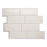 Smart Tiles Peel & Stick Self-Adhesive Kitchen & Bathroom Wall Tiles, Campagnola Overhead_Flat