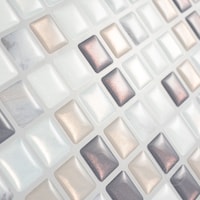 Smart Tiles Peel & Stick Self-Adhesive Kitchen & Bathroom Wall Tiles, Minimo Noche CloseUp