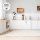 Smart Tiles Peel & Stick Self-Adhesive Kitchen & Bathroom Wall Tiles, Metro Carrera Front_Flat