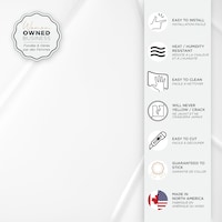 Smart Tiles Peel & Stick Self-Adhesive DIY Kitchen & Bathroom Wall Tiles, Block Chevron White, 2-pk CloseUp