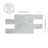 Smart Tiles Peel & Stick Self-Adhesive DIY Kitchen & Bathroom Wall Tiles, Norway Asti, 2-pk Front_Flat