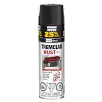 Tremclad® Oil-Based Rust Aerosol Spray Paint, 25% Bonus, Gloss Black, 425-g Front_Elevated