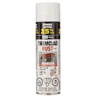 Tremclad® Oil-Based Rust Aerosol Spray Paint, 25% Bonus, Gloss White, 425-g Front_Flat