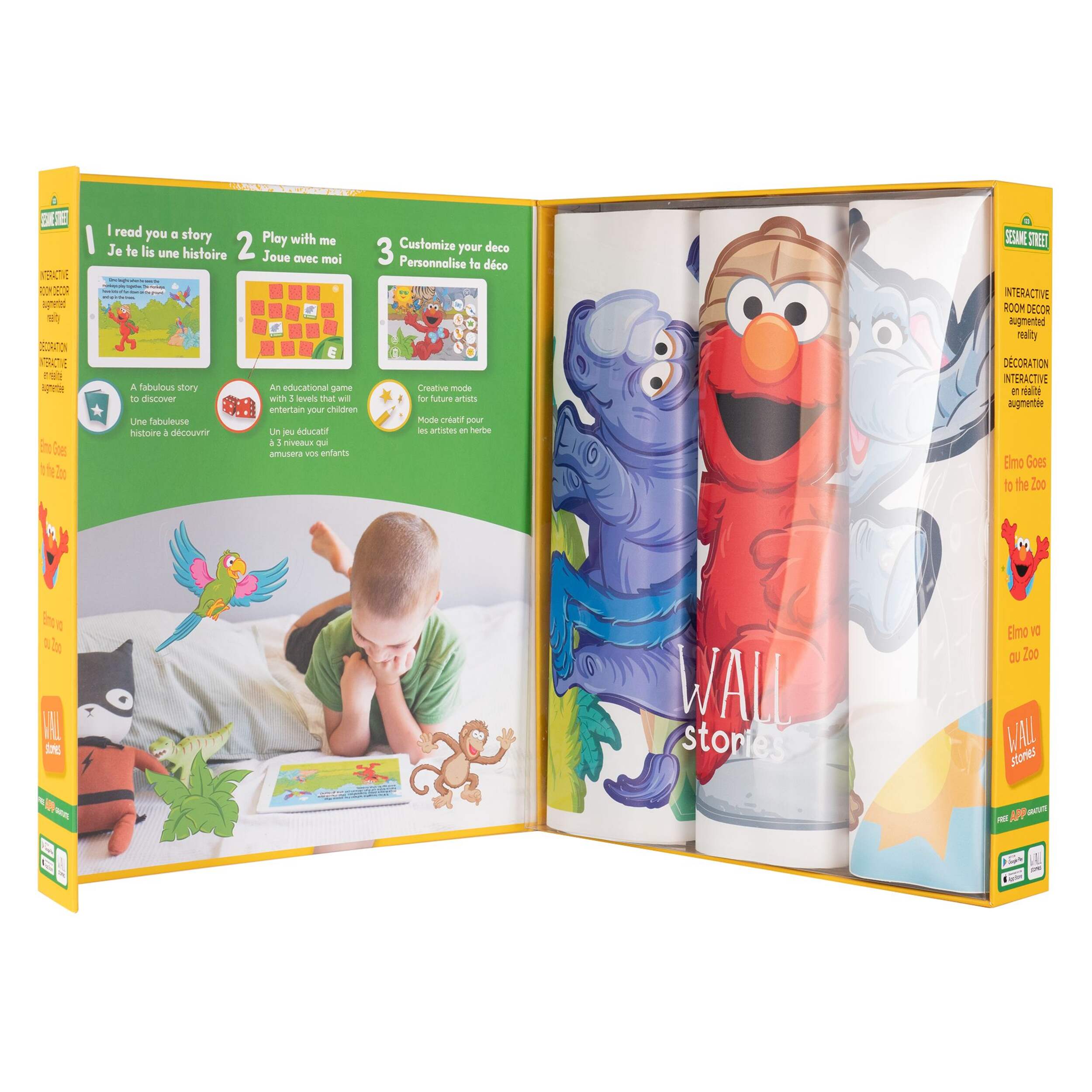 Wall Stories Interactive Sesame Street Wall Sticker Front_Flat