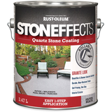 Rust-Oleum Stoneffects Decorative Quartz Stone & Concrete Coating Paint, Silver Beach, 3.47-L Front_Flat