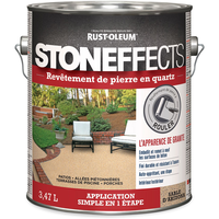 Peinture de revêtement décorative Rust-Oleum Stoneffects pour pierre en quartz et béton, sable d'Arizona, 3,47 L Front_Flat