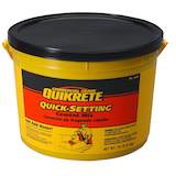Mélange de ciment à prise rapide Quikrete de qualité commerciale, répare les surfaces verticales et les plafonds, 4,5 kg Front_Elevated