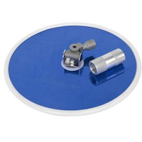 Mastercraft Aluminum Radial Drywall Sander with Pole Adapter, Fits 9-in Hook & Loop Discs Overhead_Plunge