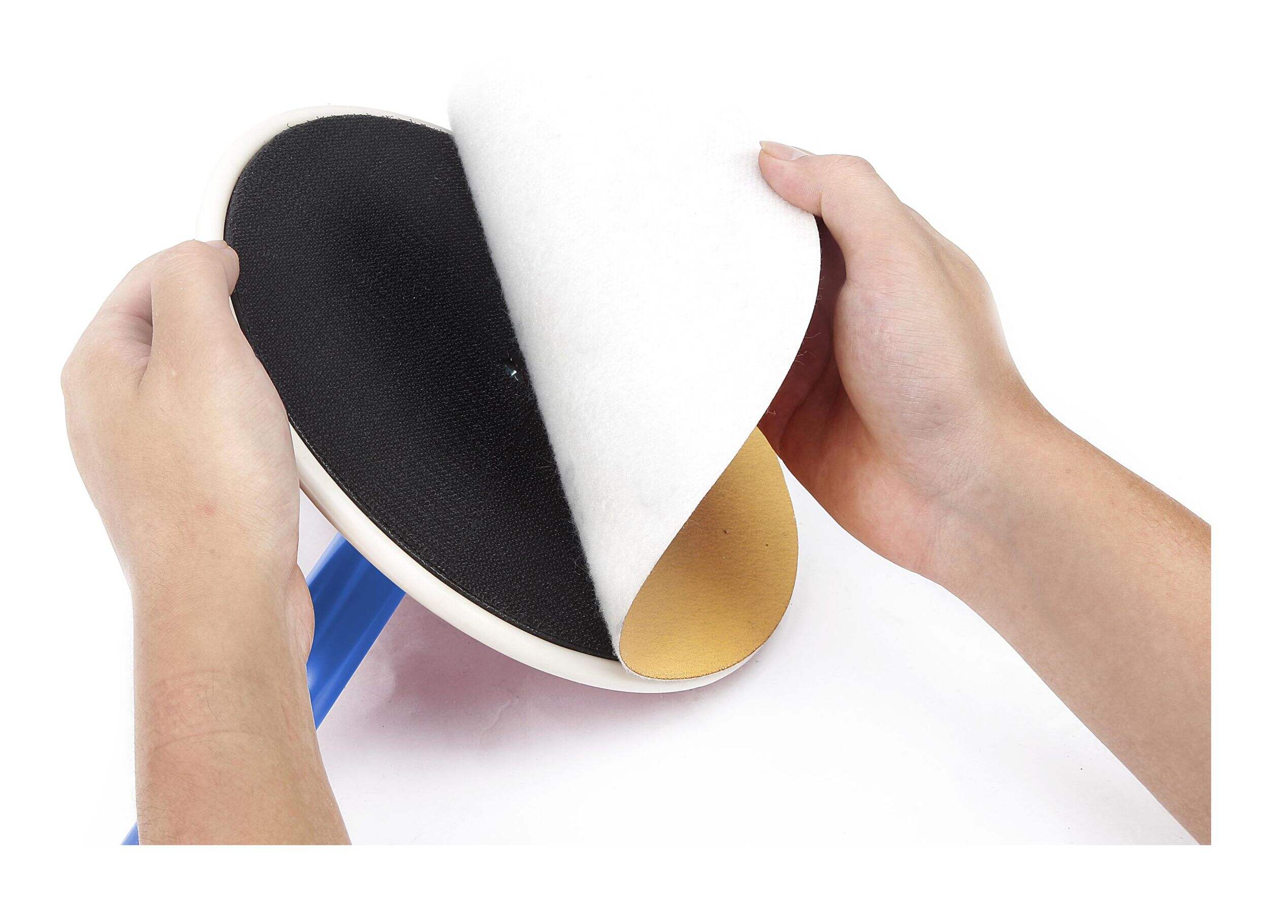 Mastercraft 220-Grit Fine Hook & Loop Sandpaper Discs For Random Orbital Sander, 9-in, 10-pc Bottom_Plunge