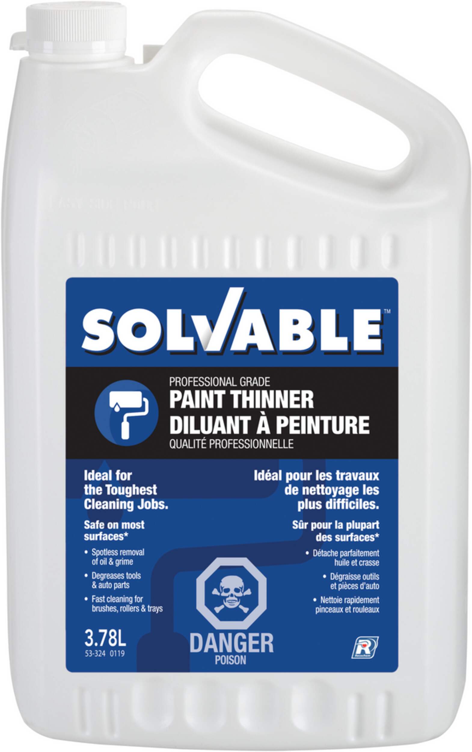 Solvable Professional Grade MultiSurface Paint Thinner, Cleaner