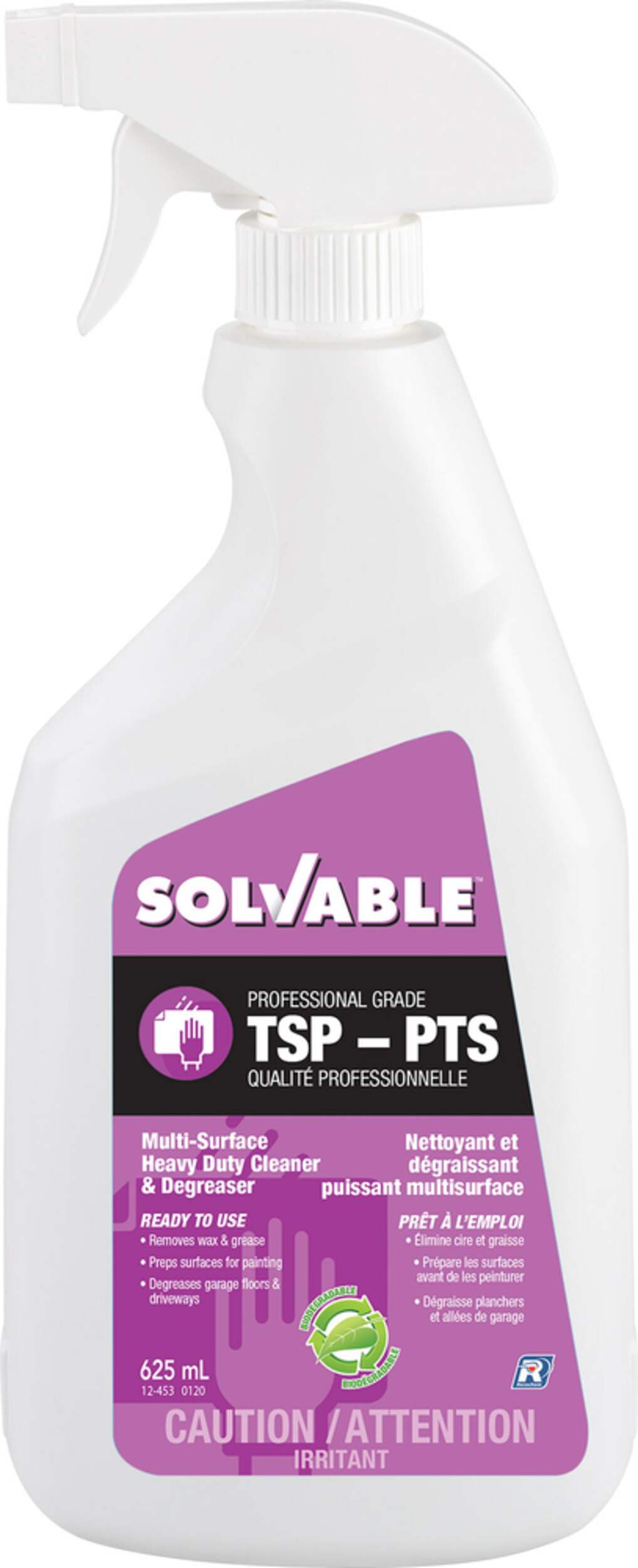 Solvable Professional Grade, Surface Cleaner & Degreaser, 625mL