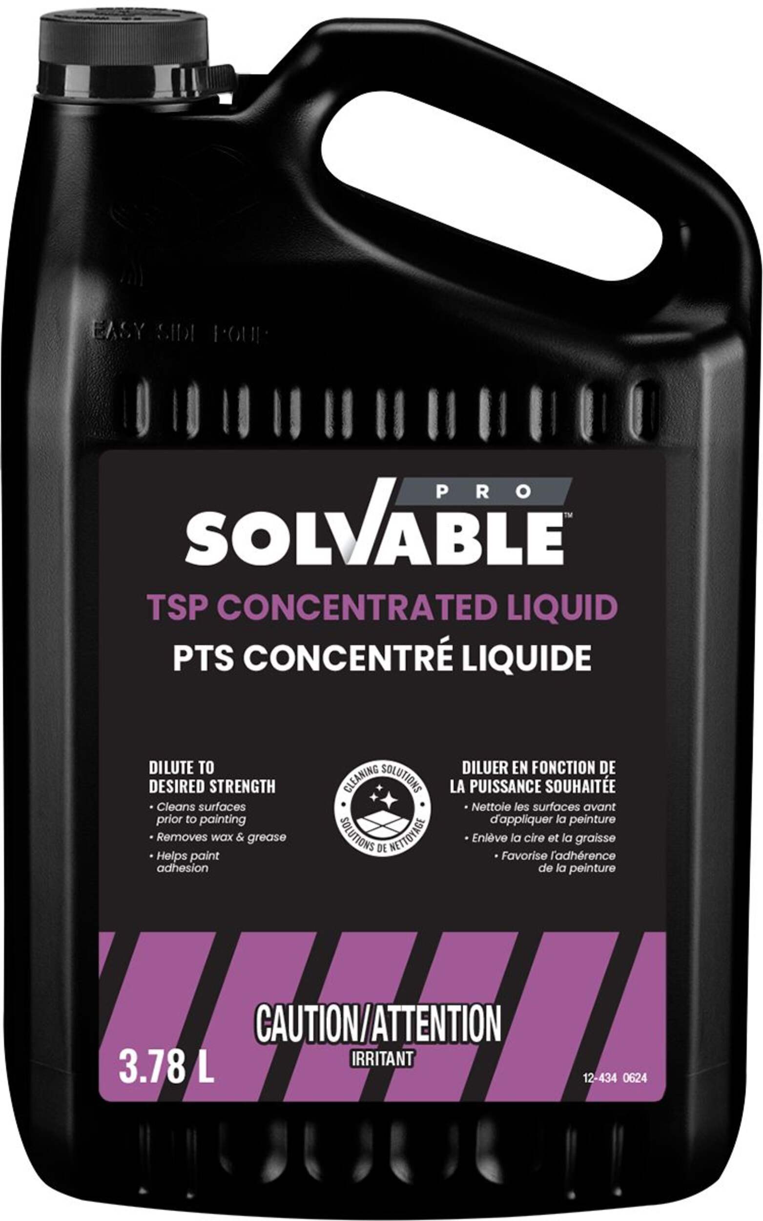 Nettoyant et dégraissant TSP Recochem Solvable, qualité professionnelle, 3,78 L Front_Flat