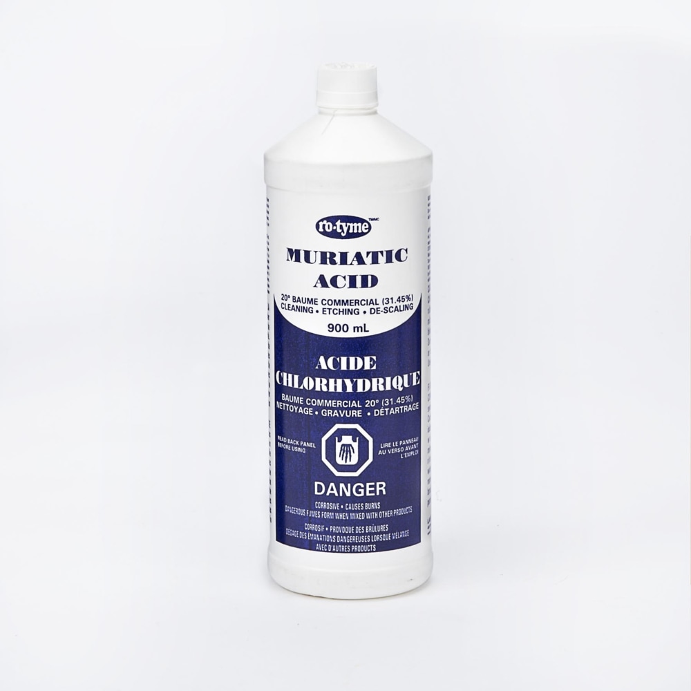 RoTyme Muriatic Acid For Cleaning & Etching Concrete & Descaling Tile