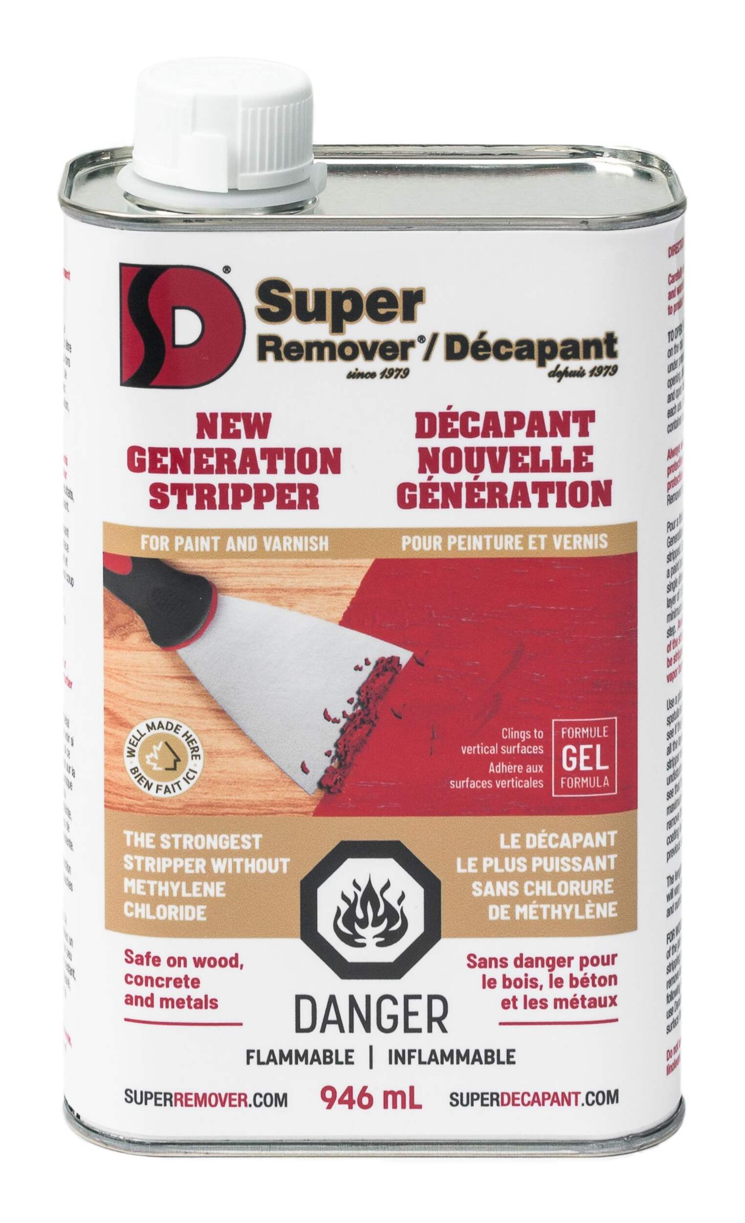 DS Super Remover New Generation Paint & Varnish Stripper/Remover, 946-mL Front_Elevated