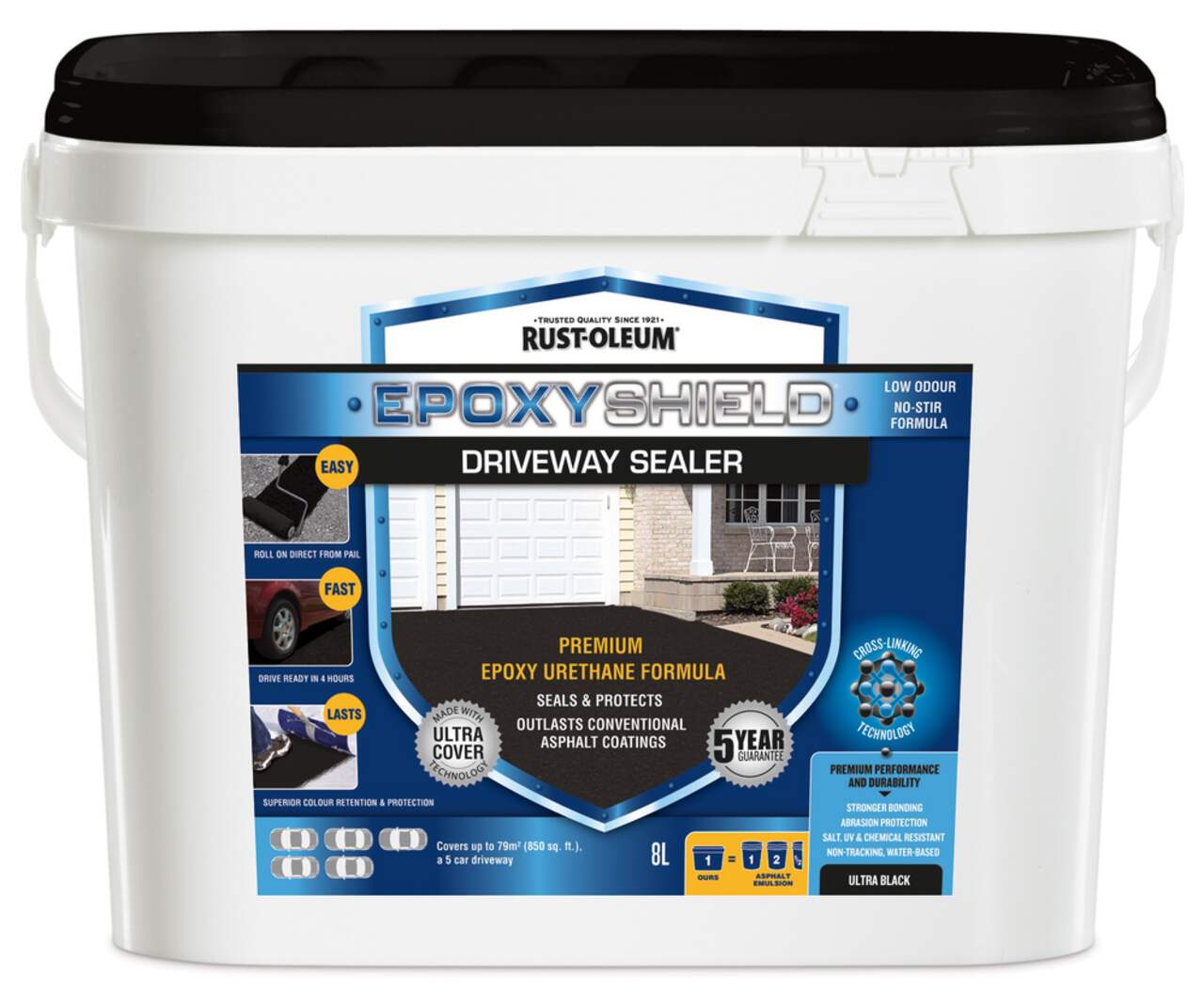 Rust Oleum Epoxy Driveway Resurfacer Sealer 8 L