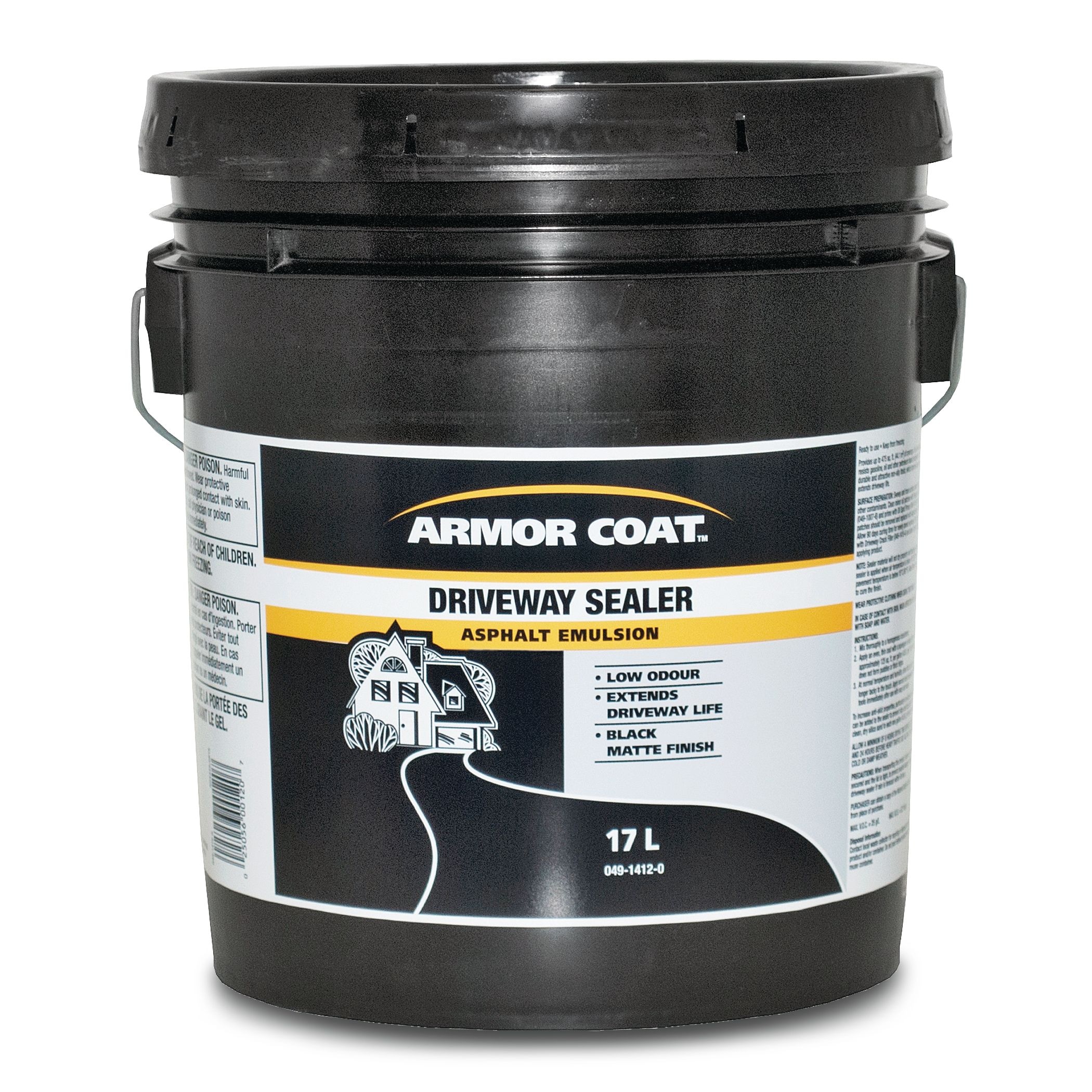 Armor Coat Asphalt Emulsion Driveway Sealer, Gas/OilResistant, Low