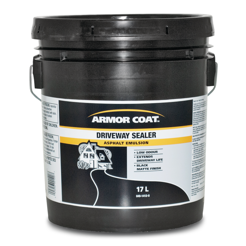 Armor Coat Asphalt Emulsion Driveway Sealer, Gas/OilResistant, Low