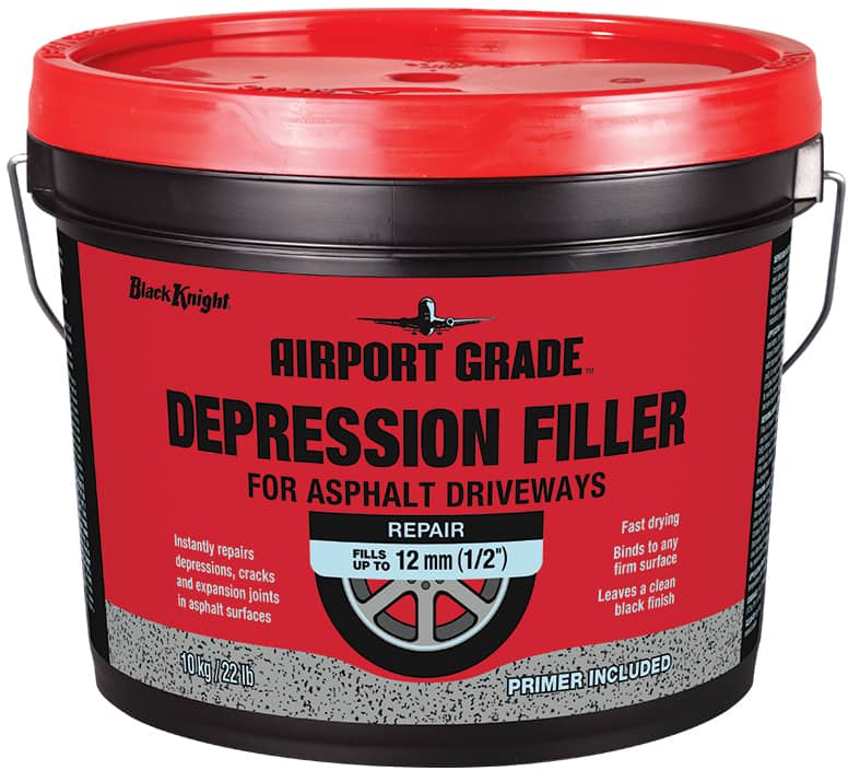 Driveways,　Asphalt　Black　Airport　Depression　Knight　in　Holes/Cracks　Grade　10-kg　Filler,　Repairs　Canadian　Tire