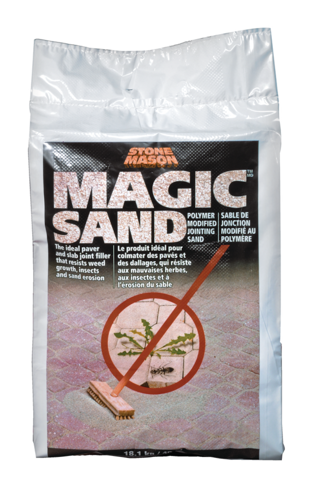 Stone Mason Magic Sand, Polymeric Paver Locking/Jointing Sand, Weed