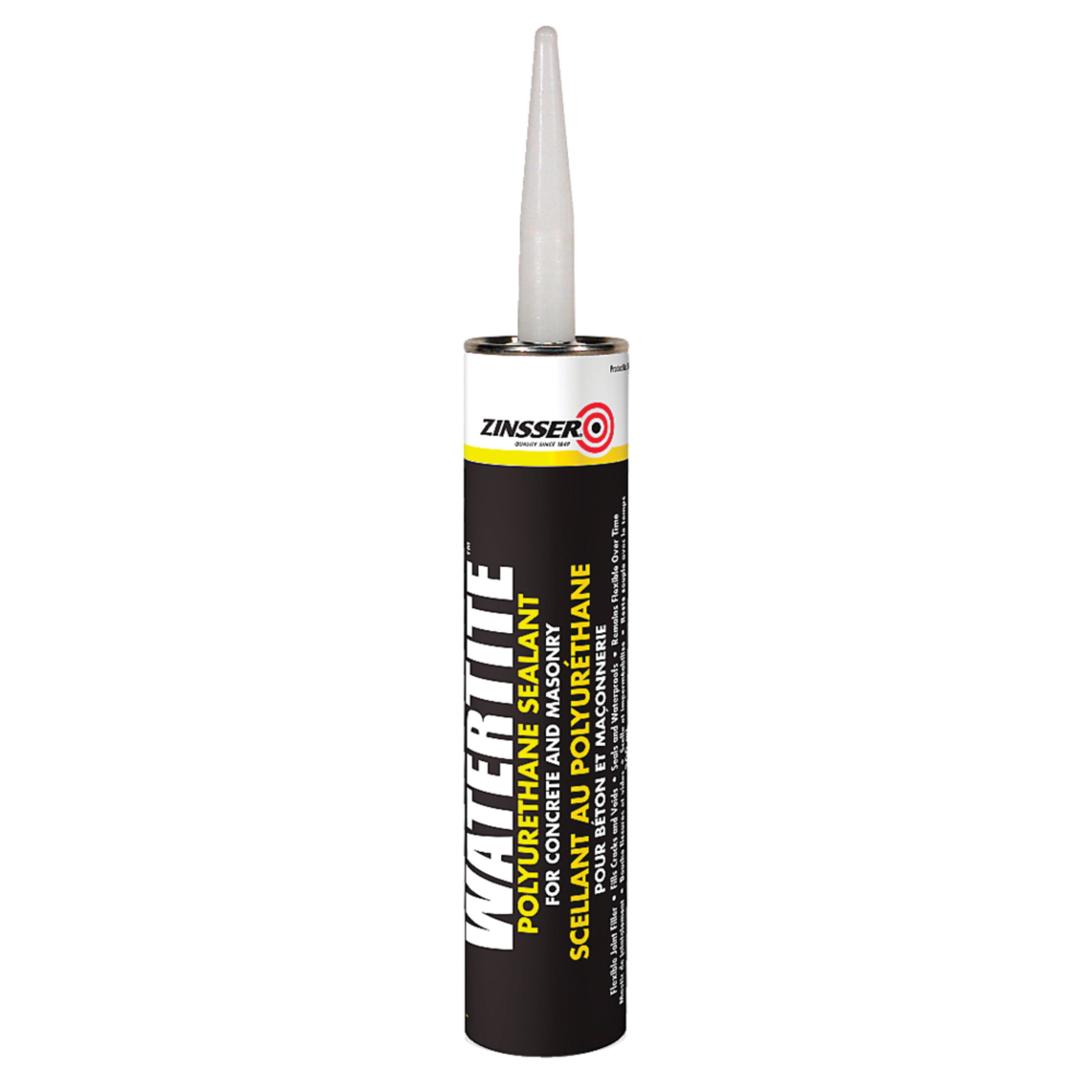 Zinsser WaterTite Polyurethane Sealant For Concrete & Masonry, Waterproof, Grey, 298-mL Front_Flat