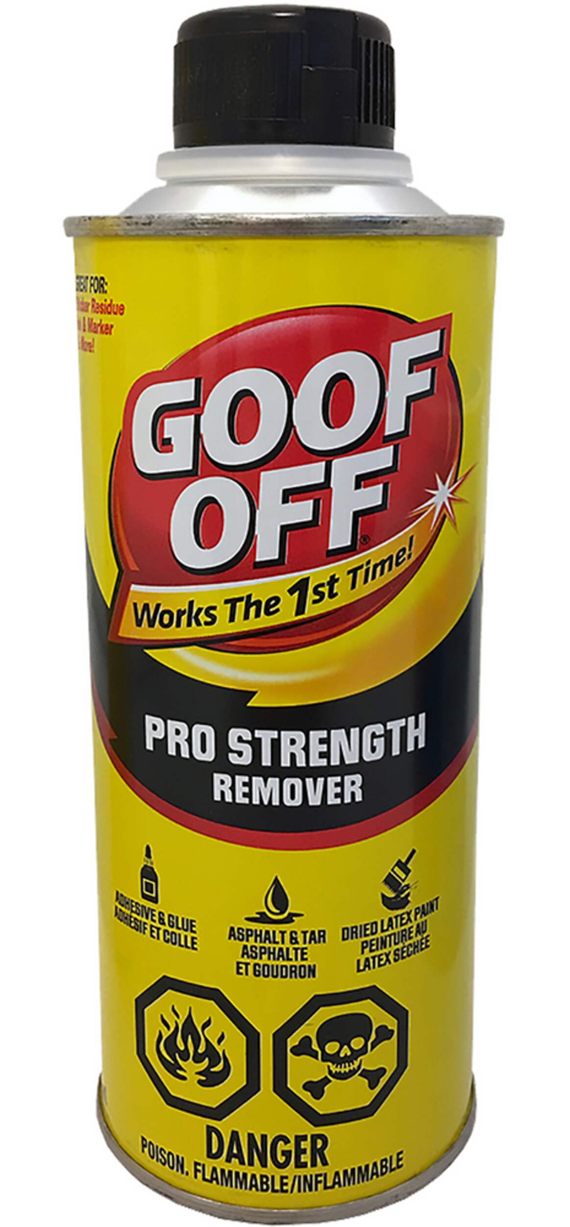 Goof Off Pro Strength Remover Multi-Purpose Household Spot & Stain Spray Cleaner, 473-mL Front_Flat