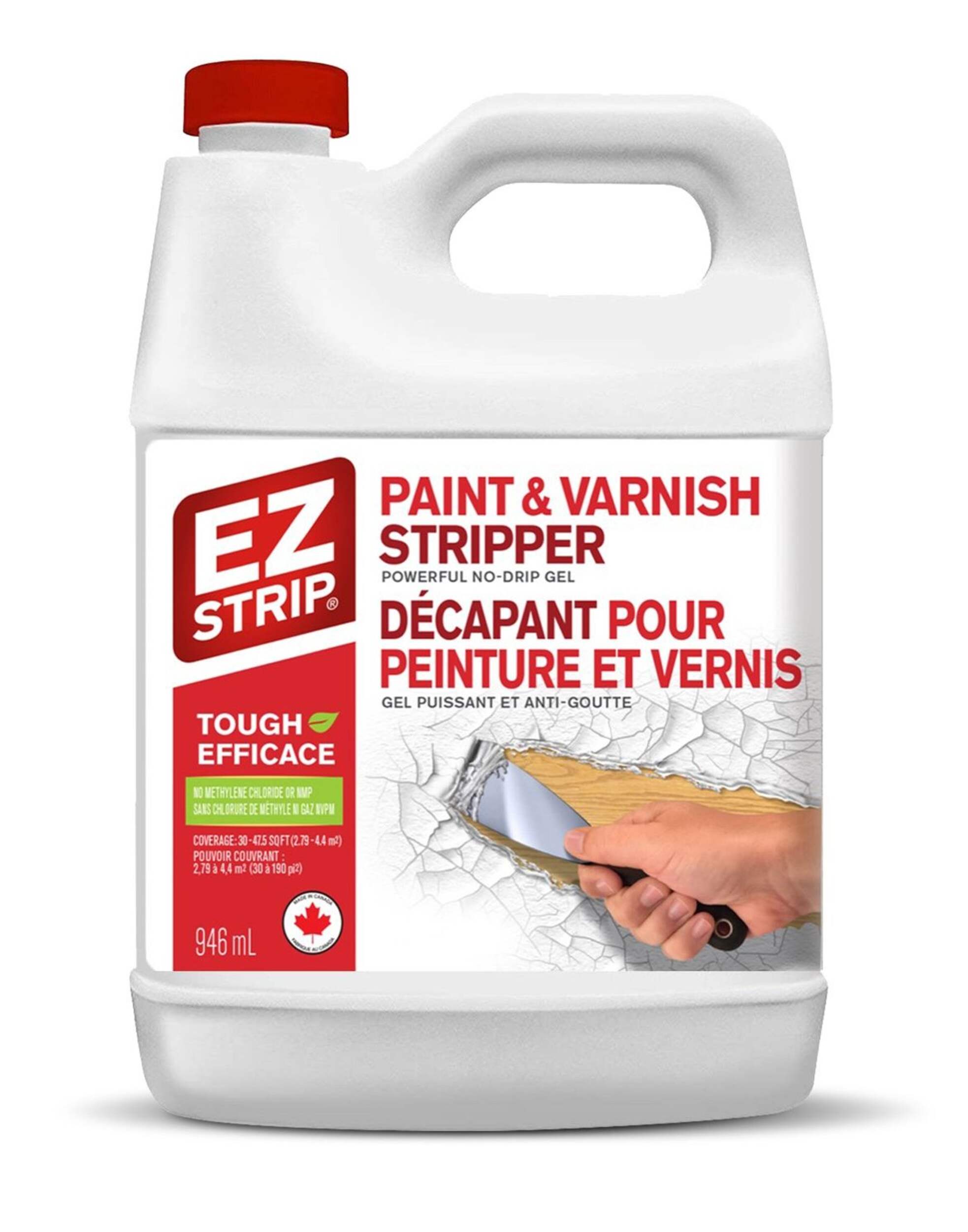 EZ Strip Professional Strength Paint Remover & Varnish Stripper Gel, Low VOC, 946-mL Front_Flat