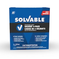 Recochem Solvable Professional Grade Paint & Lacquer Thinner, Acetone & Methyl Hydrate, 4-pk