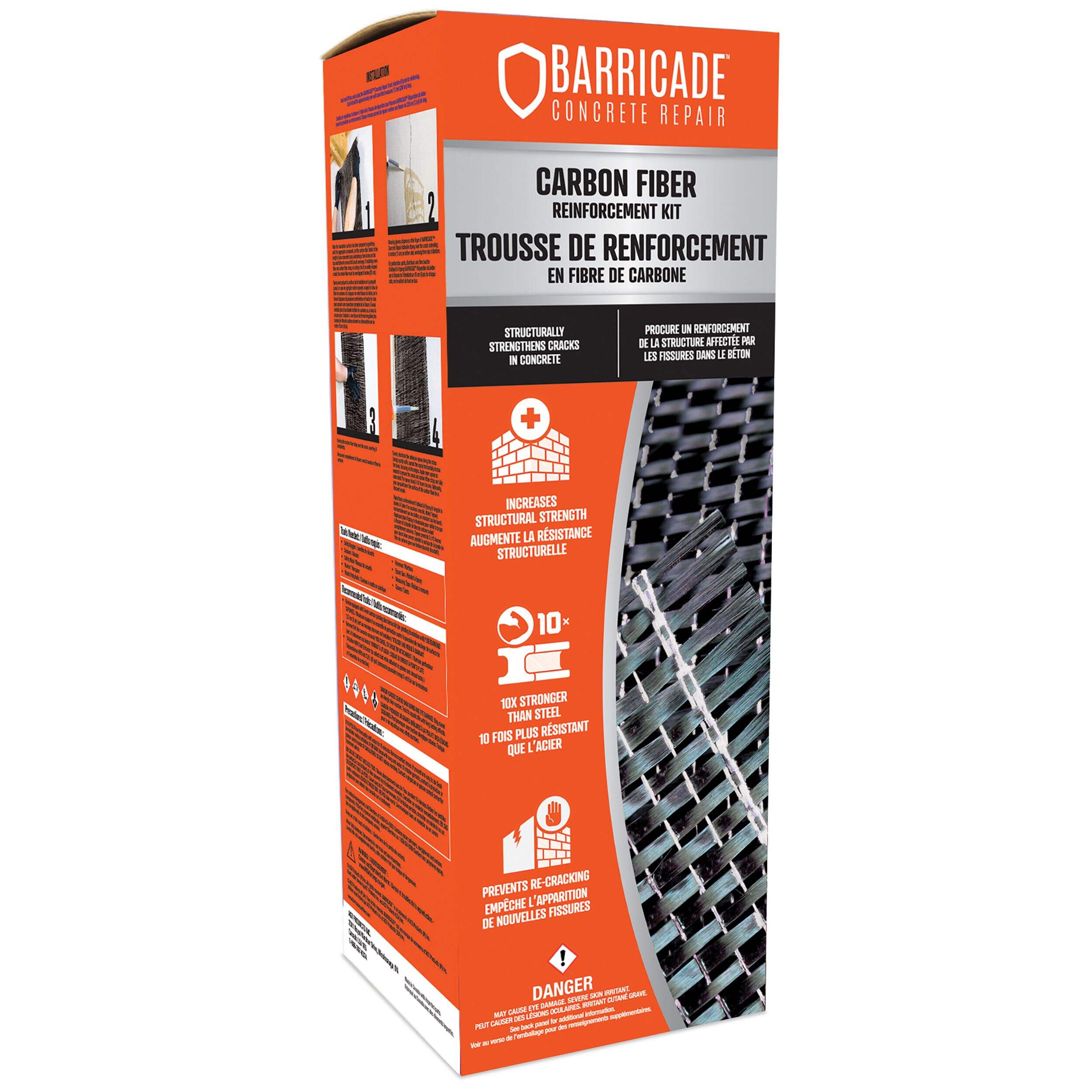 Carbon Fiber Reinforcement Kit Front_Angled_Right