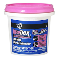 DAP DryDex Spackling, Wall Hole/Crack Repair Filler with Dry Time Indicator, 237-mL